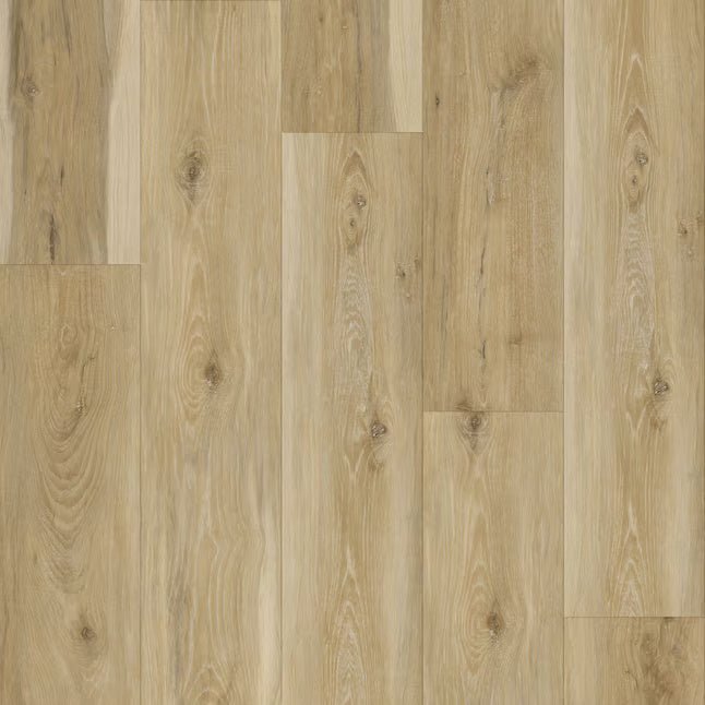 Natural Hickory Stair Treads — Made From Style Selections Flooring - Salty Custom Vinyl. All