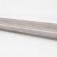 Custom square-nose stair tread made from DuraLux Performance Highguard Silver flooring. Square profile. Full view.