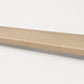 Custom square-nose stair tread made from DuraLux Performance Paisley Cape flooring. Square profile. Full view.