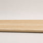 Custom round-nose stair tread made from DuraLux Performance Poplar Trace flooring. Round profile. Full view.