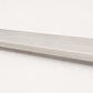 Custom square-nose stair tread made from LifeProof Driftwood Beach Oak flooring. Square profile. Full view.