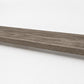 Custom square-nose stair tread made to match LifeProof Restored Wood flooring. Square profile. Full view.