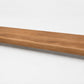 Custom square-nose stair tread made from LifeProof Trail Oak flooring. Square profile. Full view.