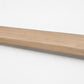 Custom square-nose stair tread made from NuCore Nordic Oak flooring. Square profile. Full view.
