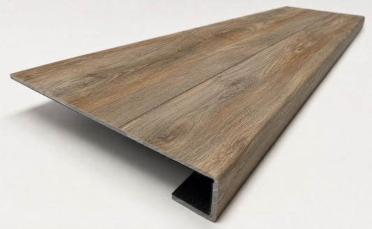 Alamo Oak Stair Treads — Made From DuraLux Performance Flooring - Salty Custom Vinyl