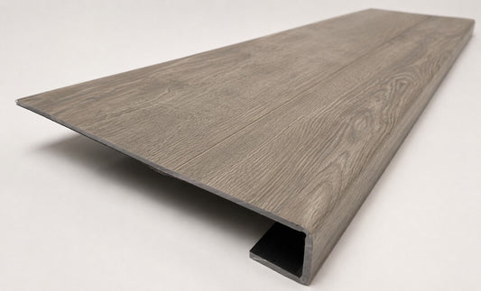 Ashen Oak Stair Treads — Made From Style Selections Flooring - Salty Custom Vinyl