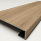 Glenridge Oak Stair Treads Square Profile — Made From NuCore Flooring - Salty Custom Vinyl