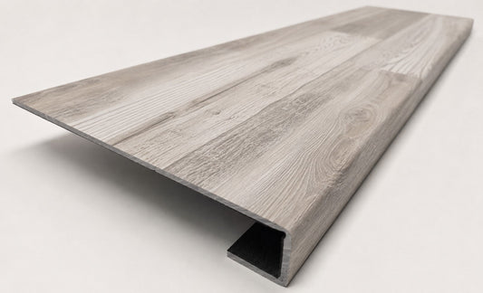 Highguard Silver Stair Treads — Made From DuraLux Performance Flooring - Salty Custom Vinyl