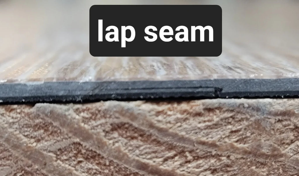 Lap seam