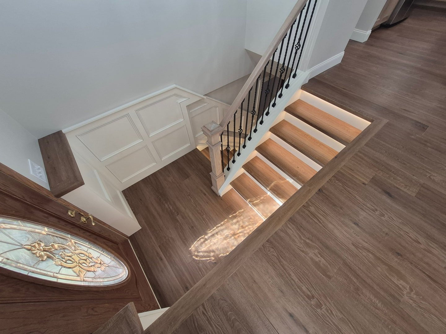 Merino Oak Vinyl Stair Tread – Crafted With Karndean Art Select - Salty Custom Vinyl