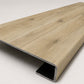 Natural Hickory Stair Treads — Made From Style Selections Flooring - Salty Custom Vinyl