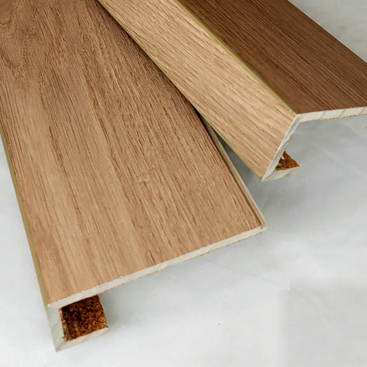Flush Stair Nosing from Laminate Floor Plank - Salty Custom Vinyl