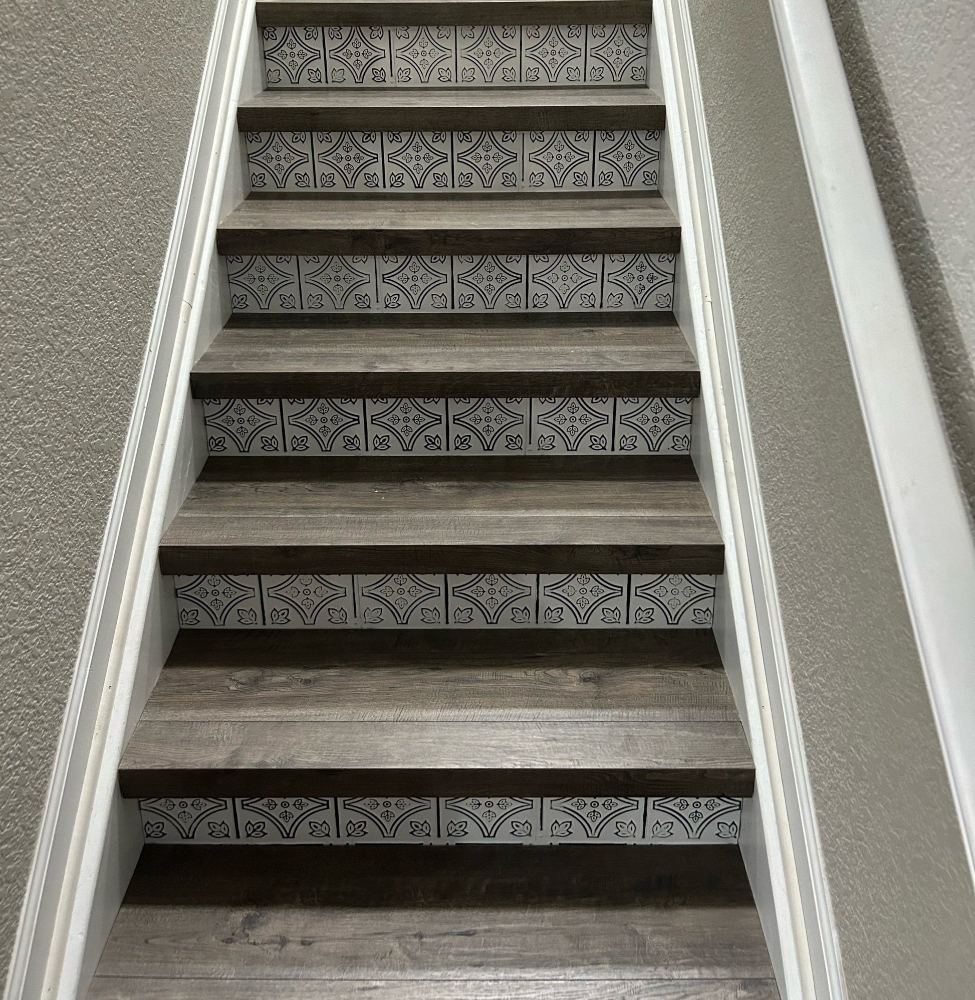 Flush Stair Nosing from Laminate Floor Plank - Salty Custom Vinyl