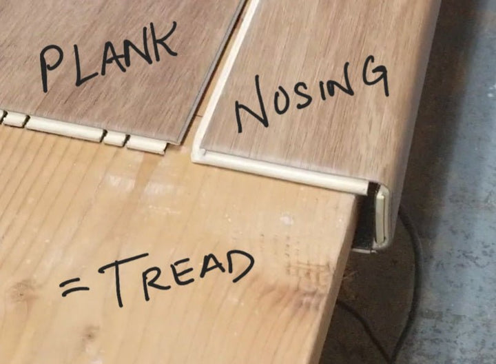 Vinyl Stair Nosing and Treads Customized to Your Floor Plank – Salty ...