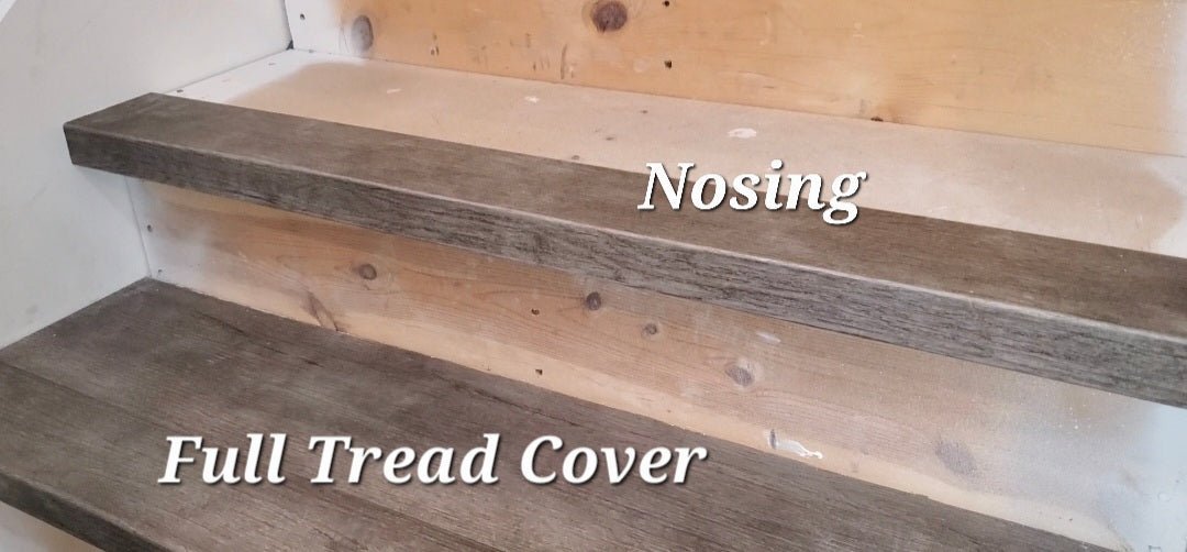 Vinyl Stair Tread (Nosing + Plank = Full Tread Cover) - Salty Custom Vinyl