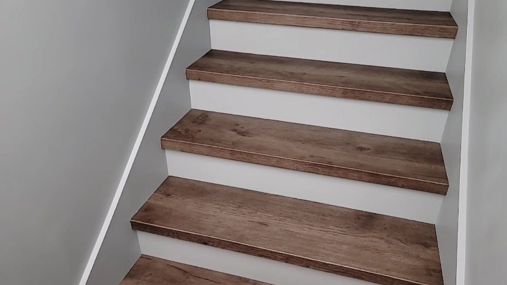 Vinyl Stair Tread (Nosing + Plank = Full Tread Cover) - Salty Custom Vinyl